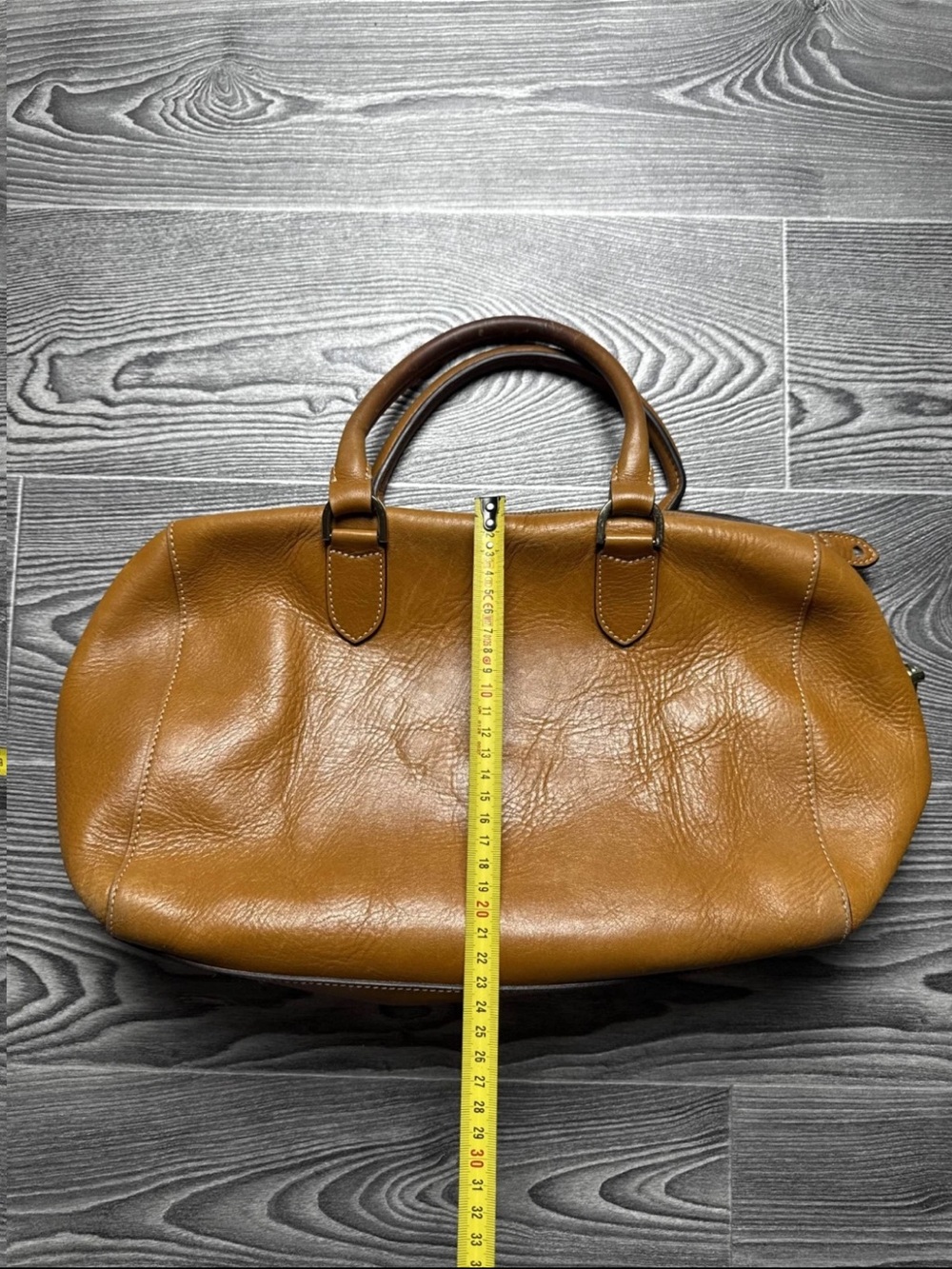 Mulberry Caramel Brown Leather Satchel with Turn-Lock - Picture 6 of 14